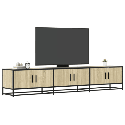 Móvel de TV - Modulo de TV - Armário de TV 210x35x41 cm derivados de madeira carvalho sonoma
