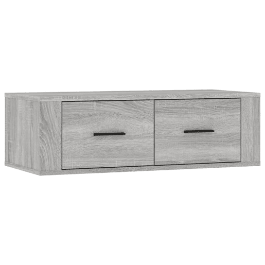 Armário TV - Móvel de TV suspenso 80x36x25 cm derivados madeira cinza sonoma