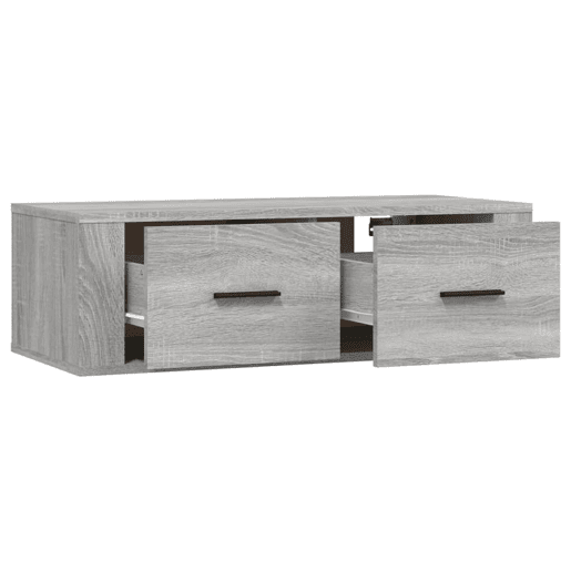 Armário TV - Móvel de TV suspenso 80x36x25 cm derivados madeira cinza sonoma