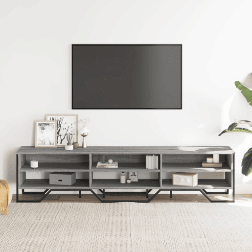 Móvel de TV - Modulo de TV - Armário de TV 180x34x41 cm derivados de madeira cinzento sonoma