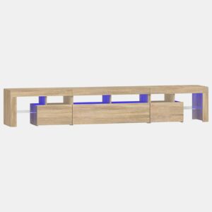 Móvel de TV - Modulo de TV - Armário de TV com luzes LED 230x36,5x40 cm carvalho sonoma