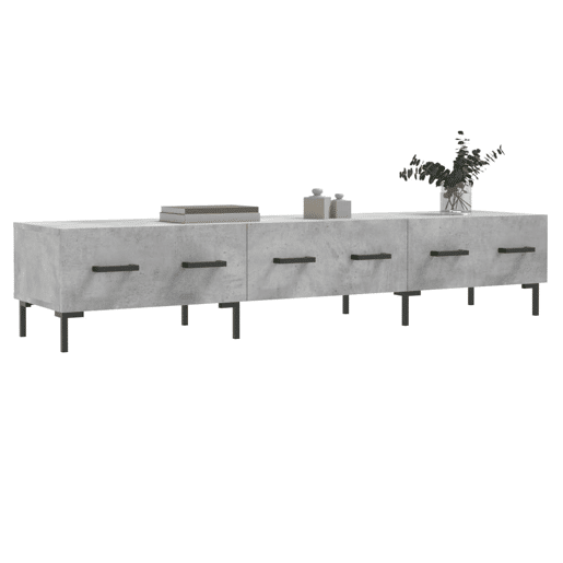 Móvel de TV - Modulo de TV - Armário de TV 150x36x30 cm derivados de madeira cinzento cimento