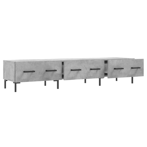 Móvel de TV - Modulo de TV - Armário de TV 150x36x30 cm derivados de madeira cinzento cimento