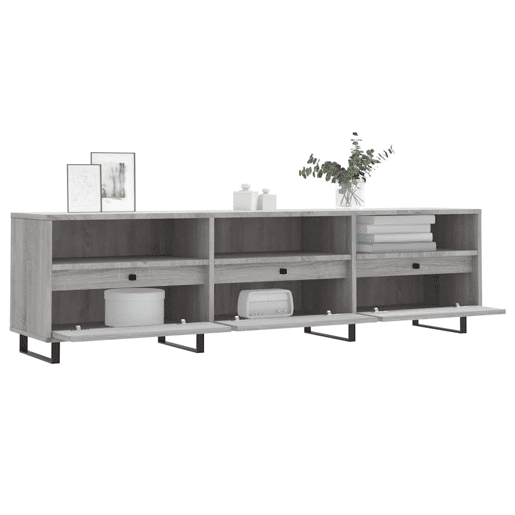 Móvel de TV - Modulo de TV - Armário de TV 150x30x44,5 cm derivados de madeira cinzento sonoma