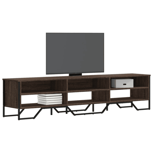 Móvel de TV - Modulo de TV - Armário de TV 180x34x41 cm derivados de madeira carvalho castanho