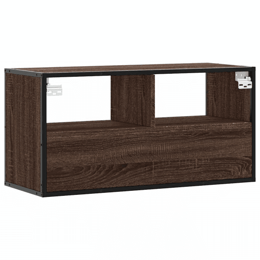 Móvel p TV, Armário de TV 80x31x39,5cm deriv. madeirametal carvalho castanho