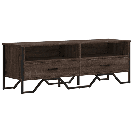 Móvel de TV - Modulo de TV - Armário de TV 122x34x41 cm derivados de madeira carvalho castanho