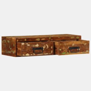 Armário de TV - Móvel de TV para parede 80x30x19 cm madeira recuperada maciça