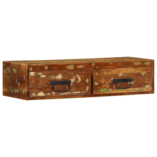 Armário de TV - Móvel de TV para parede 80x30x19 cm madeira recuperada maciça Armário de TV - Móvel de TV para parede 80x30x19 cm madeira recuperada maciça