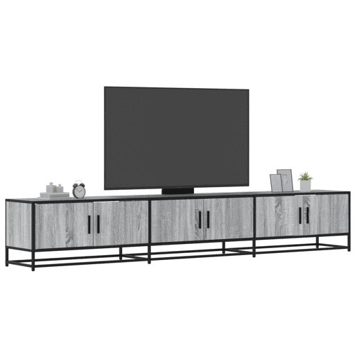 Móvel de TV - Modulo de TV - Armário de TV 240x35x41 cm derivados de madeira cinzento sonoma