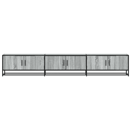 Móvel de TV - Modulo de TV - Armário de TV 240x35x41 cm derivados de madeira cinzento sonoma