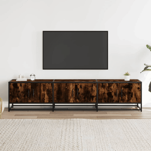 Móvel de TV - Modulo de TV - Armário de TV 180x35x41 cm derivados de madeira carvalho fumado