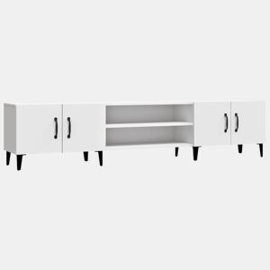 Móvel p TV, Armário de TV 180x31,5x40 cm derivados de madeira branco