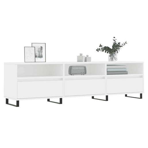 Móvel de TV - Modulo de TV - Armário de TV 150x30x44,5 cm derivados de madeira branco