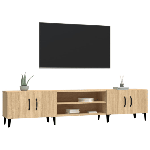 Móvel de TV - Modulo de TV - Armário de TV 180x31,5x40 cm derivados de madeira carvalho sonoma