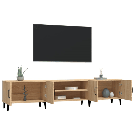 Móvel de TV - Modulo de TV - Armário de TV 180x31,5x40 cm derivados de madeira carvalho sonoma