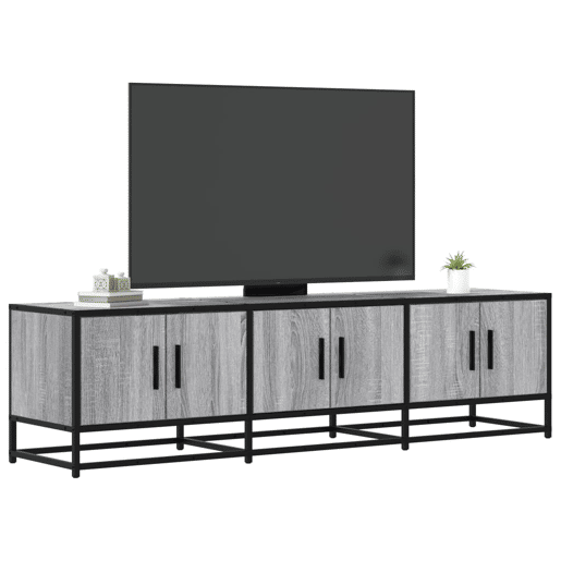 Móvel p TV, Armário de TV 150x35x41 cm deriv. madeirametal cinzento sonoma