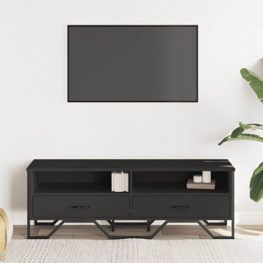 Móvel de TV - Modulo de TV - Armário de TV 122x34x41 cm derivados de madeira preto