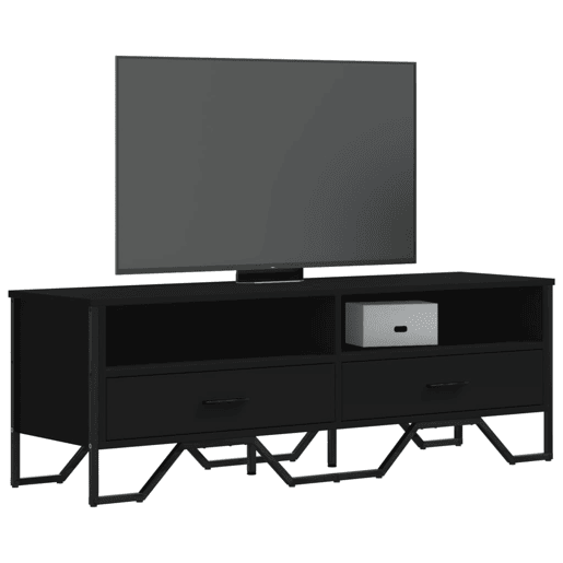 Móvel de TV - Modulo de TV - Armário de TV 122x34x41 cm derivados de madeira preto