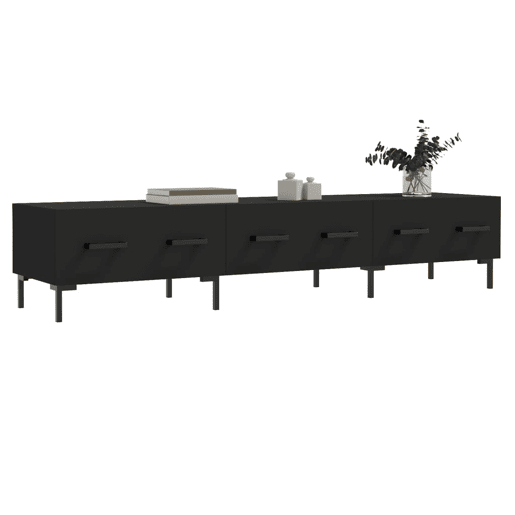 Móvel de TV - Modulo de TV - Armário de TV 80x36x50 cm derivados de madeira preto