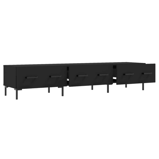 Móvel de TV - Modulo de TV - Armário de TV 80x36x50 cm derivados de madeira preto