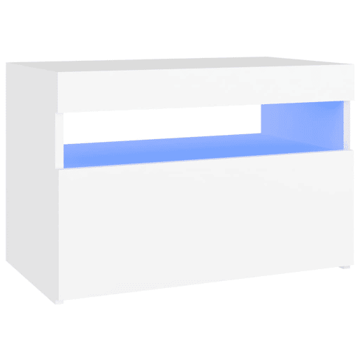 Móvel de TV - Modulo de TV - Armário de TV com luzes LED 60x35x40 cm branco