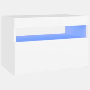 Móvel de TV - Modulo de TV - Armário de TV com luzes LED 60x35x40 cm branco