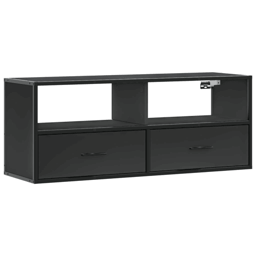Móvel para TV - Móvel de TV - Armário de TV 100x31x39,5 cm derivados de madeirametal preto