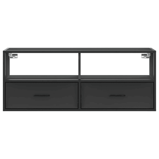 Móvel para TV - Móvel de TV - Armário de TV 100x31x39,5 cm derivados de madeirametal preto