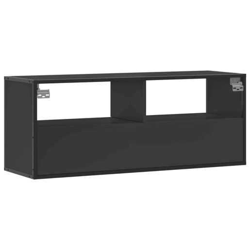 Móvel para TV - Móvel de TV - Armário de TV 100x31x39,5 cm derivados de madeirametal preto