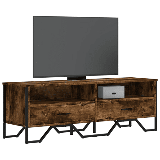 Móvel de TV - Modulo de TV - Armário de TV 122x34x41 cm derivados de madeira carvalho fumado
