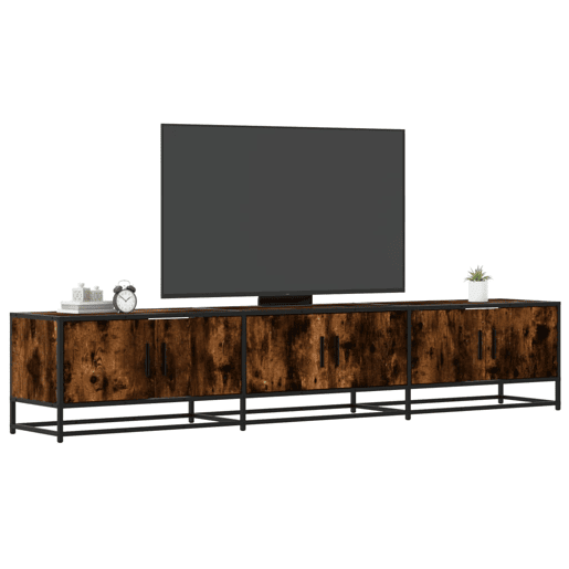 Móvel de TV - Modulo de TV - Armário de TV 210x35x41 cm derivados de madeira carvalho fumado