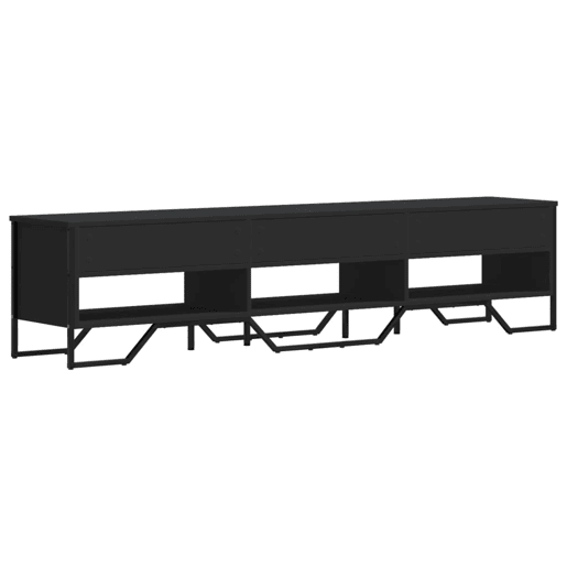 Móvel de TV - Modulo de TV - Armário de TV 180x34x41 cm derivados de madeira preto