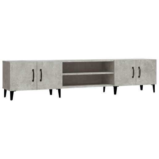 Móvel de TV - Modulo de TV - Armário de TV 180x31,5x40 cm derivados de madeira cinza cimento