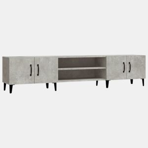 Móvel de TV - Modulo de TV - Armário de TV 180x31,5x40 cm derivados de madeira cinza cimento