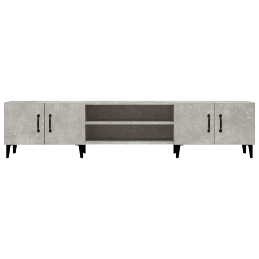 Móvel de TV - Modulo de TV - Armário de TV 180x31,5x40 cm derivados de madeira cinza cimento