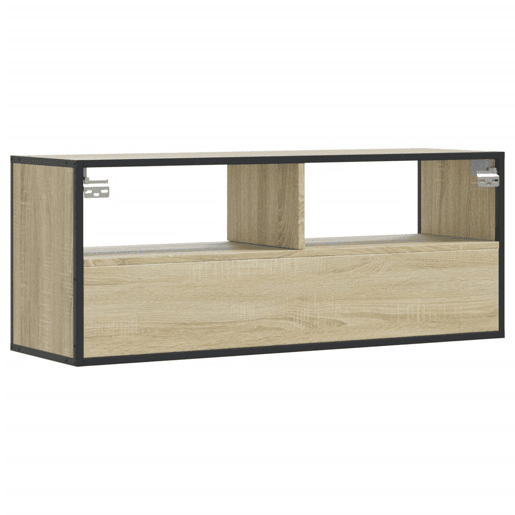 Móvel p TV, Armário de TV 100x31x39,5 cm deriv. madeirametal carvalho sonoma