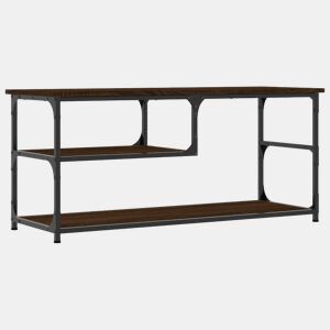 Móvel TV - Modulo de TV - Armário de TV 103x38x46,5 cm derivados madeiraaço carvalho castanho