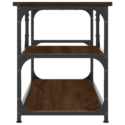 Móvel TV - Modulo de TV - Armário de TV 103x38x46,5 cm derivados madeiraaço carvalho castanho