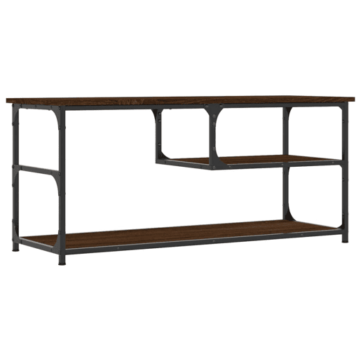 Móvel TV - Modulo de TV - Armário de TV 103x38x46,5 cm derivados madeiraaço carvalho castanho