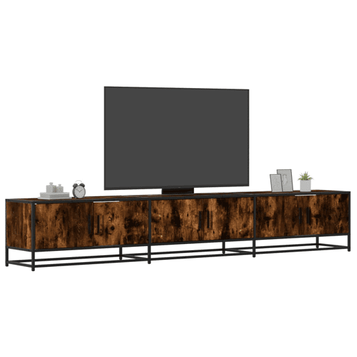 Móvel de TV - Modulo de TV - Armário de TV 240x35x41 cm derivados de madeira carvalho fumado