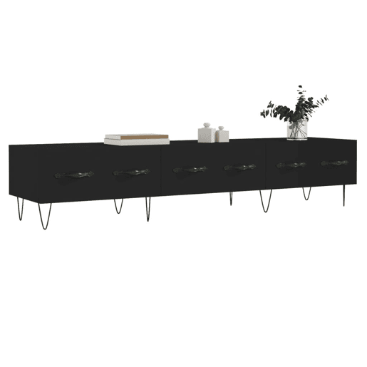 Móvel de TV - Modulo de TV - Armário de TV 80x36x50 cm derivados de madeira preto