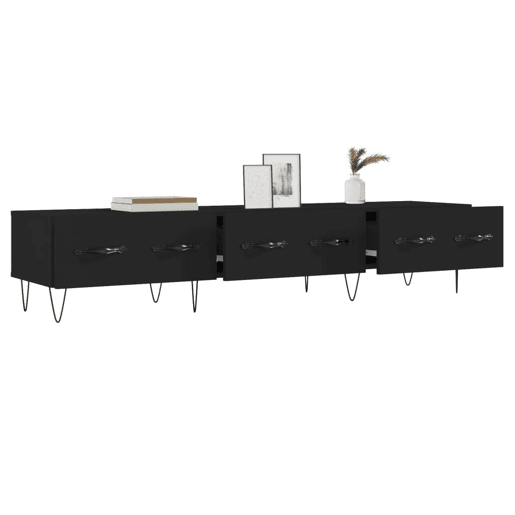 Móvel de TV - Modulo de TV - Armário de TV 80x36x50 cm derivados de madeira preto