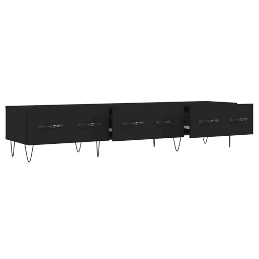 Móvel de TV - Modulo de TV - Armário de TV 80x36x50 cm derivados de madeira preto