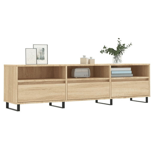 Móvel de TV - Modulo de TV - Armário de TV 150x30x44,5 cm derivados de madeira carvalho sonoma
