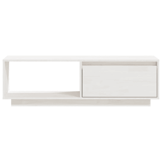 Móvel de TV - Modulo de TV - Armário de TV 110x30x33,5 cm madeira de pinho maciça branco