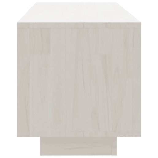 Móvel de TV - Modulo de TV - Armário de TV 110x30x33,5 cm madeira de pinho maciça branco