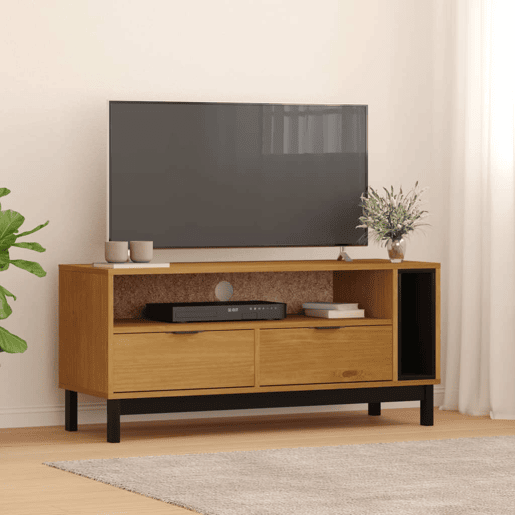 Móvel de TV - Modulo de TV - Armário de TV FLAM 110x40x50 cm madeira de pinho maciça