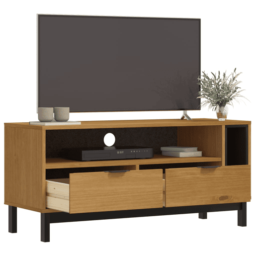 Móvel de TV - Modulo de TV - Armário de TV FLAM 110x40x50 cm madeira de pinho maciça