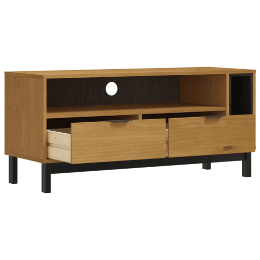 Móvel de TV - Modulo de TV - Armário de TV FLAM 110x40x50 cm madeira de pinho maciça